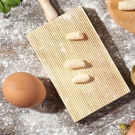 [TurnBright] Italian Gnocchi Board Wood Kitchen Baking Tool Pasta Maker Professional Gnocchi Roller 