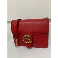 Preloved GUCCI Interlocking Gold Hardware Sling Bag