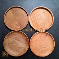 25cm Wooden Plate - 25cm Coaster Plate - 25cm Tray Plate