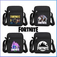 Fortnite Shoulder Bag Crossbody Bag Fashion Printed Small Square Bag Black Travel Versatile Canvas B