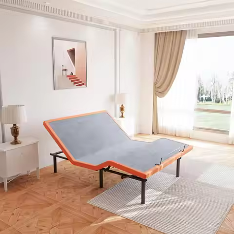 Adjustable Bed Frame Queen - Ergonomic Zero Gravity Bed Base, Foot & Head Incline, APP Control, Wire