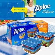 Ziploc 保鮮密實盒58件 (保鮮密實盒+蓋)