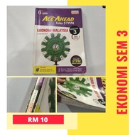 Buku rujukan ekonomi STPM  sem 3