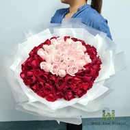 FREE DELIVERY | You Are My Destiny | 99 Mix Roses Hand Bouquet | Fresh Roses Bouquet | Florist Singa