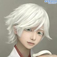 【現貨免運】假髮男女通用瑞希cos風短直髮元氣少女緣結神拍照整頂氛圍感頭套