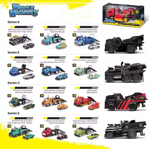 Maisto 1:64 1950 Ford 1966 Chevrolet 1999 Nissan American classical muscle car die-casting model col