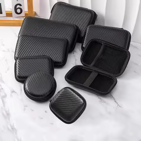 EVA Hard Storage Case Shockproof Portable Earphone USB Cable SD Card Mini Electronic Gadget Protecti