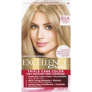 Excellence Creme Permanent Triple Care Hair Color, 8.5A Champagne Blonde, Gray Coverage For Up to 8 