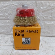 BOWL BRUSH 3" KING CUP BRUSH 3" BRASS WIRE BRUSH 3" BRASS KING / Bowl BRUSH