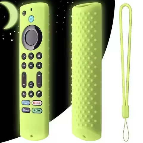 New Silicone Cover for Amazon Fire TV Stick 4K Max 2023 Streaming Device Soft Remote Case with Lanya