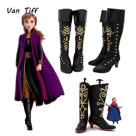 Adult Elsa Shoes Winter Cosplay Queen Elsa Shoes Anna Boot Princess Girl Princess Queen Shoes Boot H