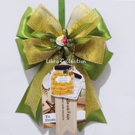 Libra Ribbon Hampers Eid al-Fitr Free Hangtag 4 cm Ribbon Satin Ribbon/ Sewn Ribbon/ Eid Ribbon/ rea