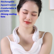 Portable Neck Fan, rechargeable, 3 speed. Gift Idea