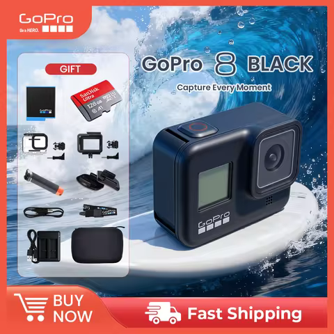 GoPro HERO8 Black Action Camera 4K Video Go Pro Digital Camera Motorcycle Camera with Network Camera