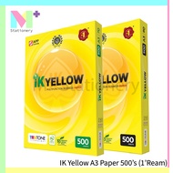 IK Yellow A3 Copier Paper 70gsm, 80gsm - 500's (1 Ream)(500 sheets/ream) / A3 Paper IK / Kertas A3 7