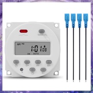 (Y W Z H) 1 Second Interval 12V Digital LCD Timer Switch  Weekly Programmable Time Relay Programmer 