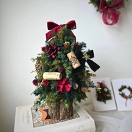 聖誕限定】永生花聖誕樹・紅酒塞設計 日系乾燥風居家佈置・節慶