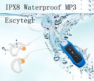 Emma 4GB/8G waterproof IPX8 MP3 player for underwater sports editing MP3 with FM swimming diving earphones MP3/MP4