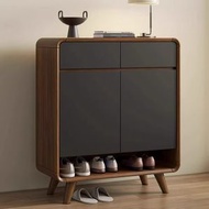 全國包送裝簡約實木框鞋櫃外入戶門室內多層玄關櫃兩門三門鞋櫃