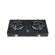 HomePro เตาแก๊สตั้งโต๊ะ 2 หัวแก๊ส  TITANIUM NERO แบรนด์ AXIA