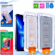 Auto Aligned Screen Protector Glass Infinix smart 7 HD 8 9 10 hot 40i 30i 50i 60i 50 pro 9 11 play 8