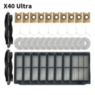 For Airbot X40Ultra/Master Robot Vacuum Cleaner Roller Brush Dust Bag Filter Side Brush Mop Accessor