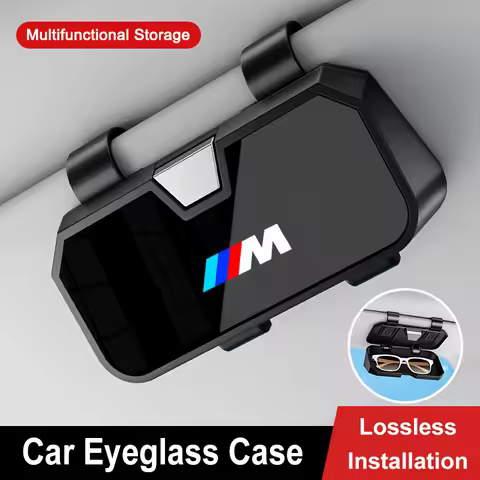 High-end Car Sun Visor Glasses Clip Glasses Holder Sunglasses Storage Case For BMW M F10 F20 E83 E90