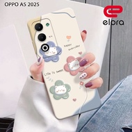 HP Oppo A5 2025 Elloraa.id - Oppo A5 2025 Cute Motif - Cellphone Protector - Oppo - Oppo Softcase Op