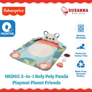 Fisher Price HKD65 3-in-1 Roly Poly Panda Playmat Planet Friends - Baby Play Mat