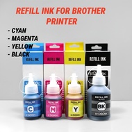 Brother BTD100 Refill Ink - 4 Color Set for T230/T430W/T530DW/T730DW/T830DW/T930DW Printers