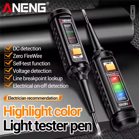 ANENG B15 Voltage Test Screwdriver NCV Live Neutral Wire Detector Flashlight Breakpoint Search Insul