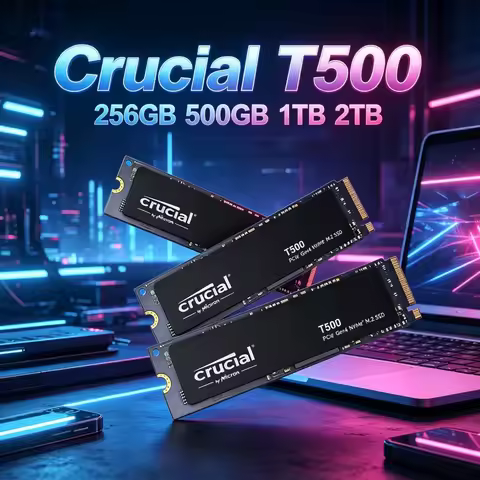 In Stock Crucial T500 M.2 2280 1TB Gen4 NVMe SSD 7300MB/s Game Upgrade Drive For PC Notebook PS5