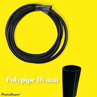 Poly Pipe / Paip Poli 16 mm  5 Meter untuk sistem  Fertigasi / Irrigation