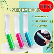 New Washable Portable Clothes Sticky Roller Reusable Lint Roller Dust Pet Hair Remover Mini Cleaning