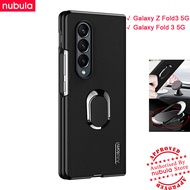 NUBULA For Samsung Galaxy Z Fold3 5G / Galaxy Fold 3 5G (7.6")inch Flip Casing Bark texture Leather