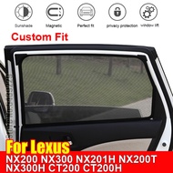 Car Magnetic Sunshade For Lexus NX200 NX300 NX201H NX200T NX300H CT200 CT200H Sun Visor Accessories 