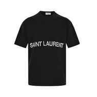 法國奢侈時裝品牌Yves Saint Laurent YSL前後字母印花短袖T恤 代購非預購