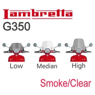 Windshield LAMBRETTA G350 Visor Faring Clear Smoke 2024 Accessories Motor Scooter Visor Ekzos Pipe S
