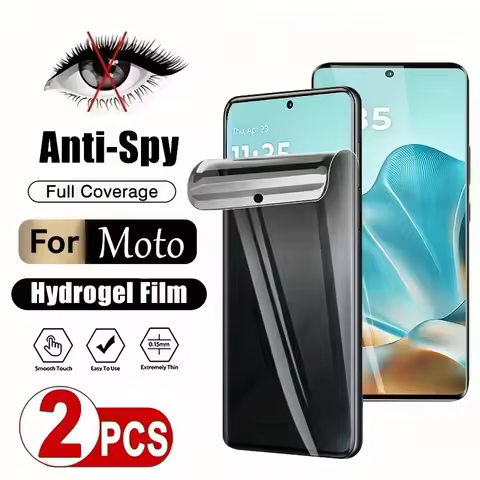 2Pcs Privacy Hydrogel Film For Motorola Moto G86 G67 G06 G24 G15 Power Screen Protector G05 Without 