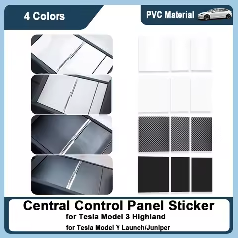 Central Control Panel Sticker for Tesla Model 3+ Highland Model Y Launch/Juniper Central Control Arm