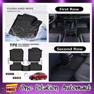 DSTWEI TPE Car Mat Car Carpet Karpet Kerete TPE compatible for TOYOTA VIOS 2023-2025 Carmat Car Floo