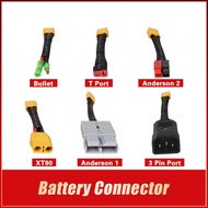 Ebike Connector Battery Adaptor Male Female Battery Cable Electric Bike Scooters