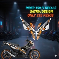 SANTRIA DESIGN DECALS FOR SUZUKI RAIDER 150Fi Accessories for SUzuki Raider 150fi