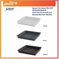 Felton Square Flower Pot Saucer 30cm (Saucer Only)- FBL2507