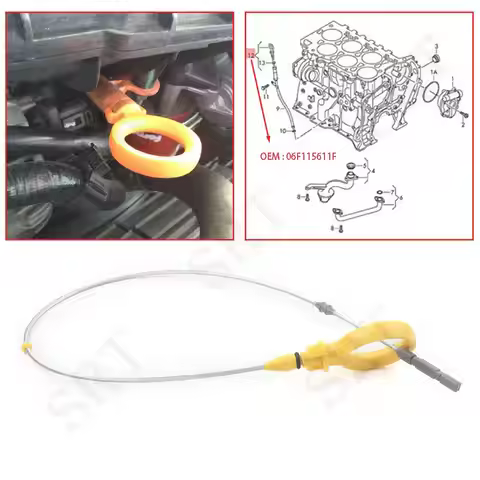 Audi TT Engine Oil Dipstick Car accessories 06F115611F Fits for Audi TT MK2 TTS Coupe Roadster 2.0T
