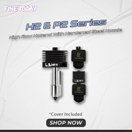 High Flow Hotend Kit with Hardened Steel 0.4, 0.6, & 0.8mm Nozzle for Bambulab H2D H2S P2S Sparepart