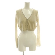 AHKAH Cardigan Sweater v-neck beige Long sleeves Direct from Japan Secondhand