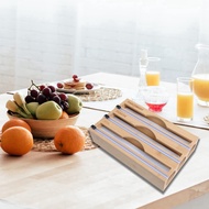 【WVH】-Wrap Dispenser Aluminum Tin Foil and Wax Paper Storage Dispenser with Slide Cutter & Labels fo