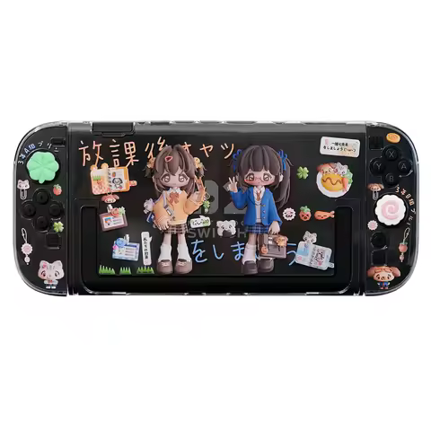 Japanese School-Themed Protective Case compatible with Switch 2 - Detachable Dockable NS2 (2025) Har