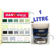 1LITER SANCORA I-WEATHER FOR EXTERIOR / WEATHER PAINT / CAT AIR LUAR